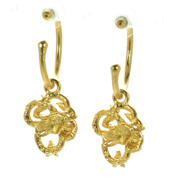 Jennifer Behr Gold-tone Zodiac Cancer Earrings